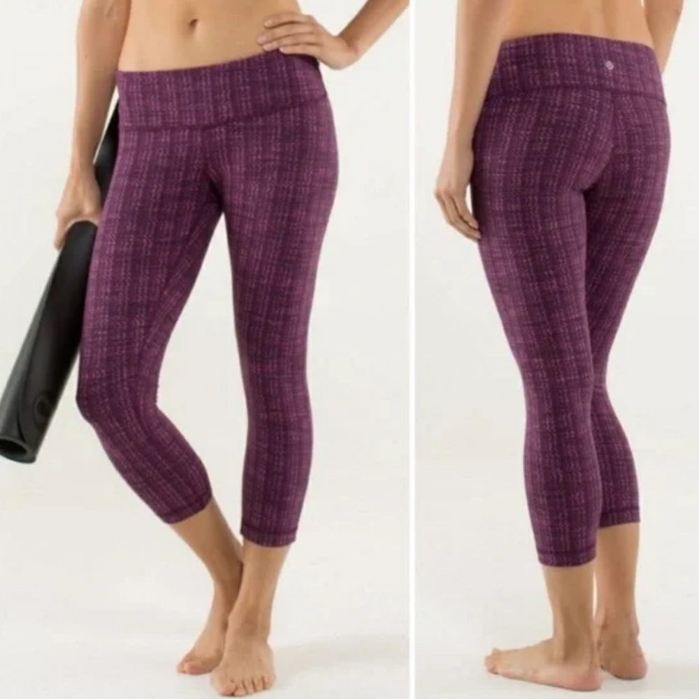 Lululemon Wunder Under Crop Ziggy Wee Size 6